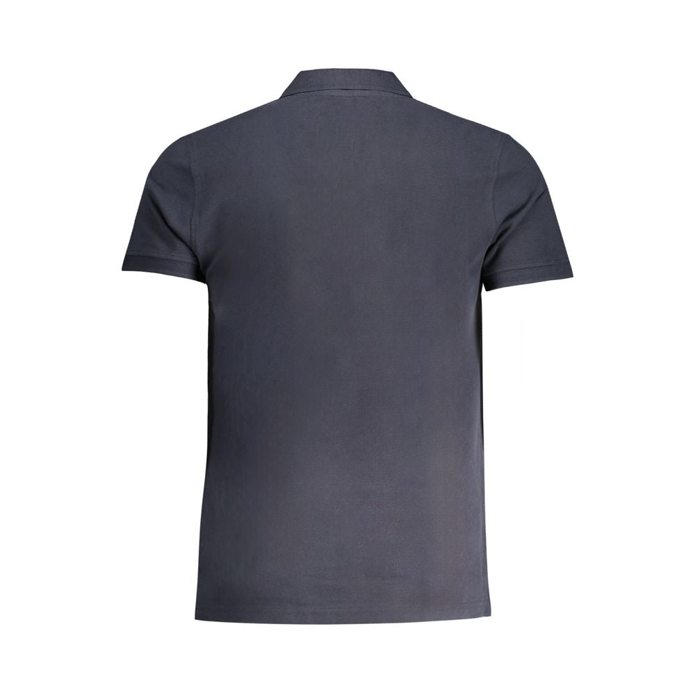 Men's Blue Cotton Polo