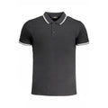 Polo für Herren aus schwarzer Baumwolle