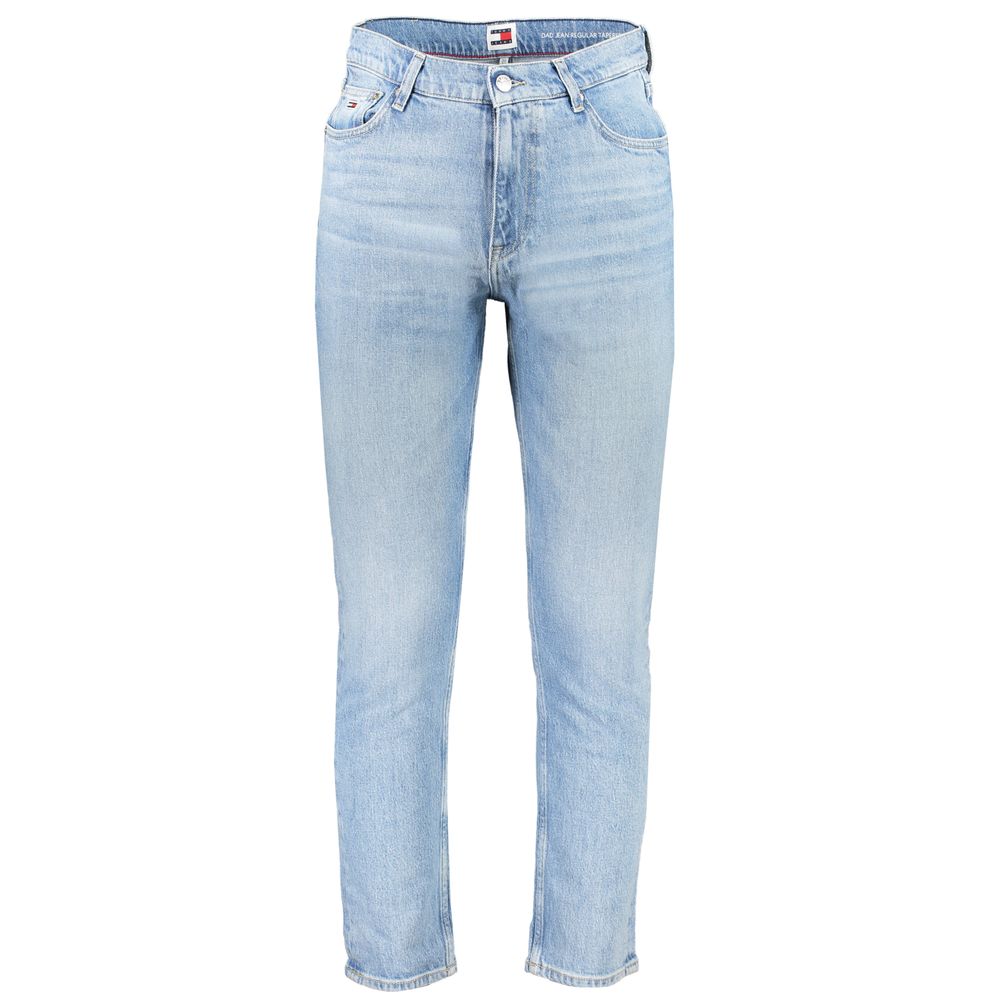 Light Blue Cotton Men's Jeans