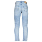 Light Blue Cotton Men's Jeans