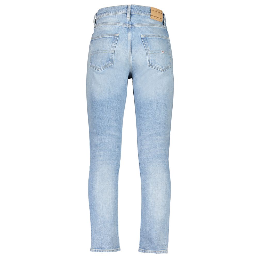 Light Blue Cotton Men's Jeans