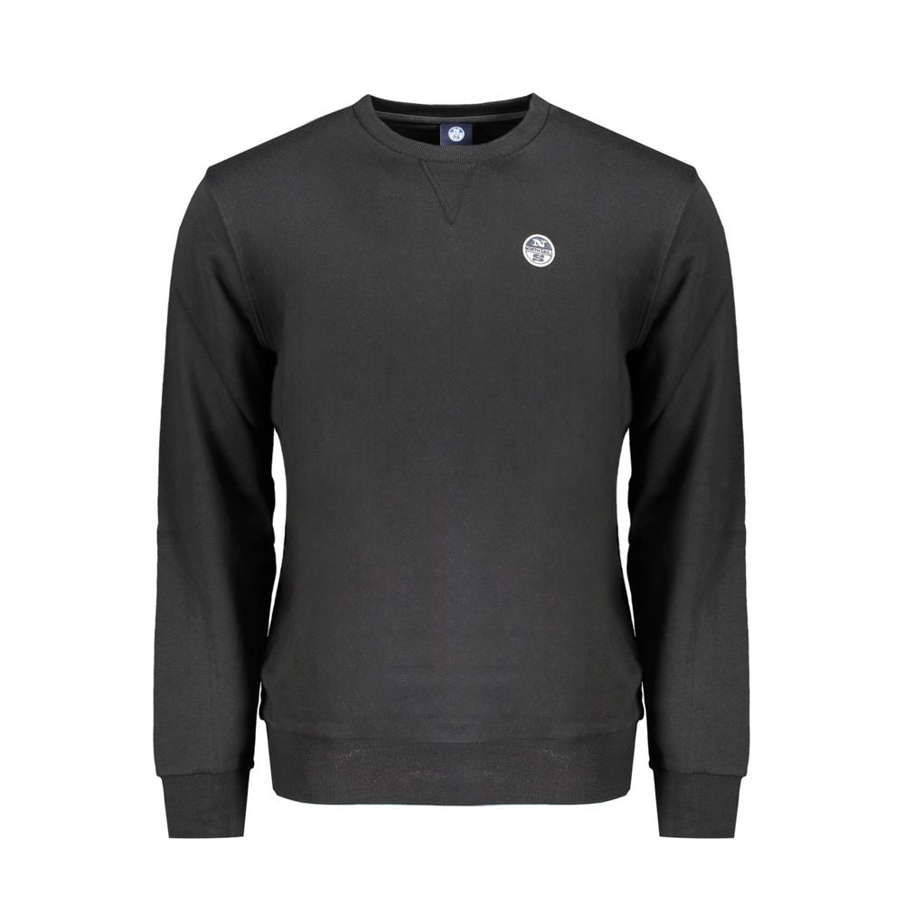 Herren-Sweatshirt aus schwarzer Baumwolle