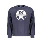 Blue Cotton Men Sweatshirt