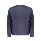 Blue Cotton Men Sweatshirt