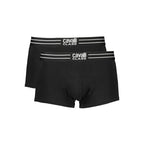 Herren-Boxershorts aus schwarzer Baumwolle
