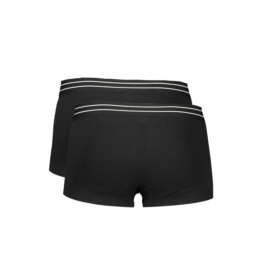 Herren-Boxershorts aus schwarzer Baumwolle