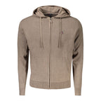 Marrone Poliammide Men's Cardigan