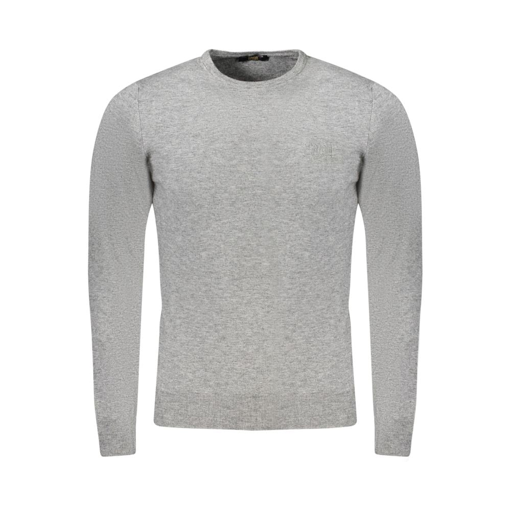 Grey Viscose Men's Sweater