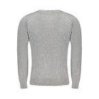 Grey Viscose Men's Sweater