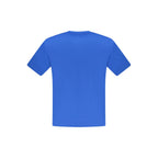 Blue Cotton Men's T-Shirt