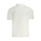 White Cotton Men Polo Shirt