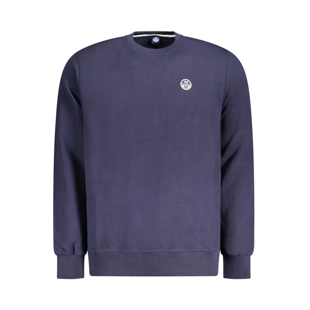 Felpa da uomo in cotone blu navy