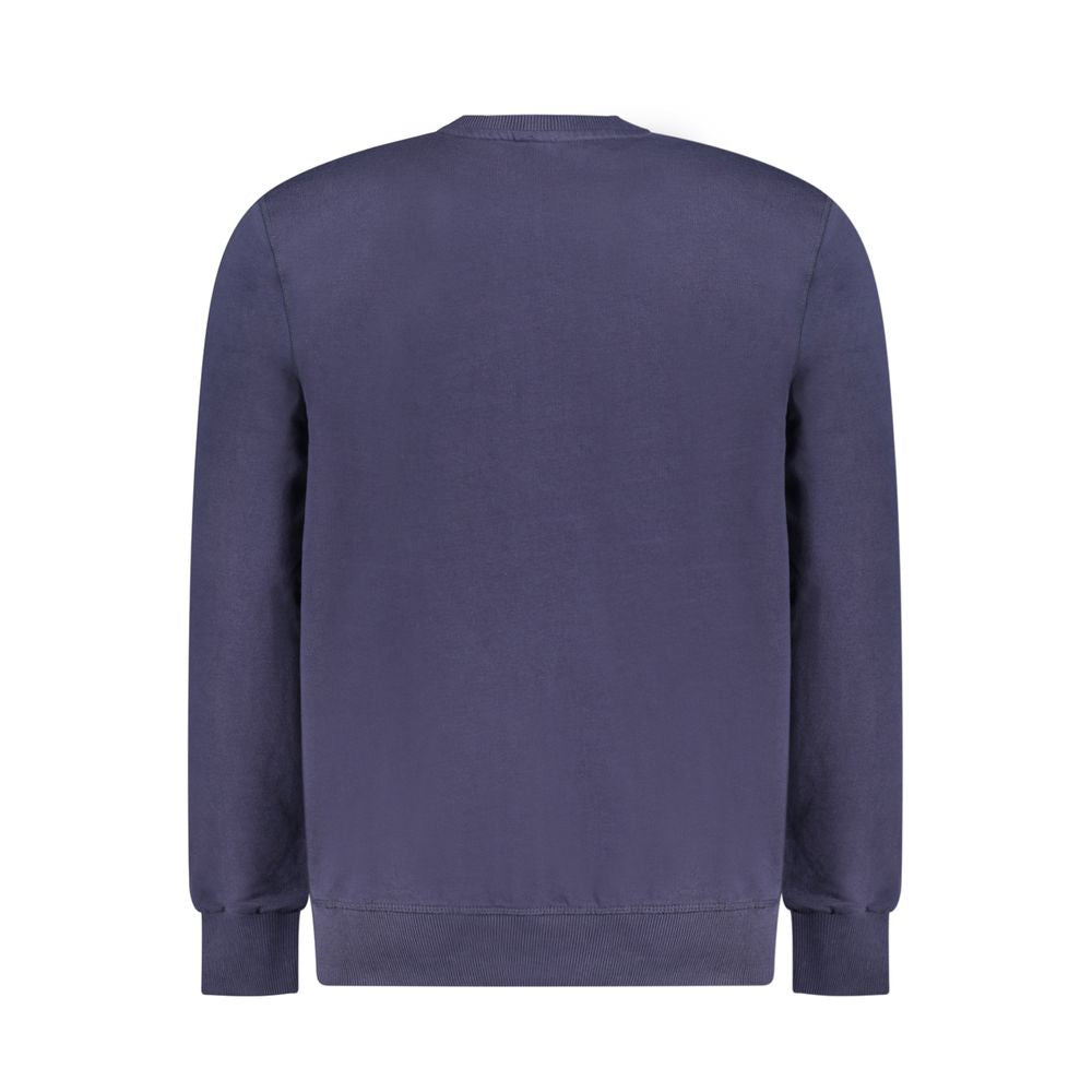 Felpa da uomo in cotone blu navy