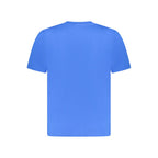 Blue Cotton Men T-Shirt