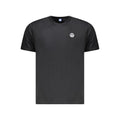 Schwarzes Baumwoll-Herren-T-Shirt