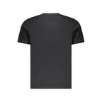 Schwarzes Baumwoll-Herren-T-Shirt