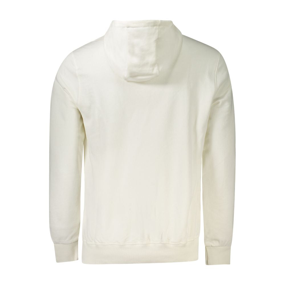 Weißes Kapuzensweatshirt für Herren aus Baumwolle