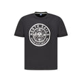 Schwarzes Herren-T-Shirt aus Baumwolle