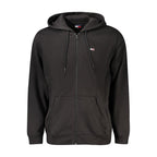 Black Cotton Men's Hoodie Sweatshirt