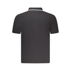 Black Cotton Mens Polo Shirt