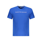 Blue Cotton Men T-Shirt