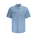 Light Blue Cotton Men's Shirt