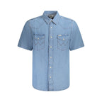 Light Blue Cotton Men's Shirt