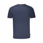 Blaues Bio-Baumwoll-T-Shirt für Herren