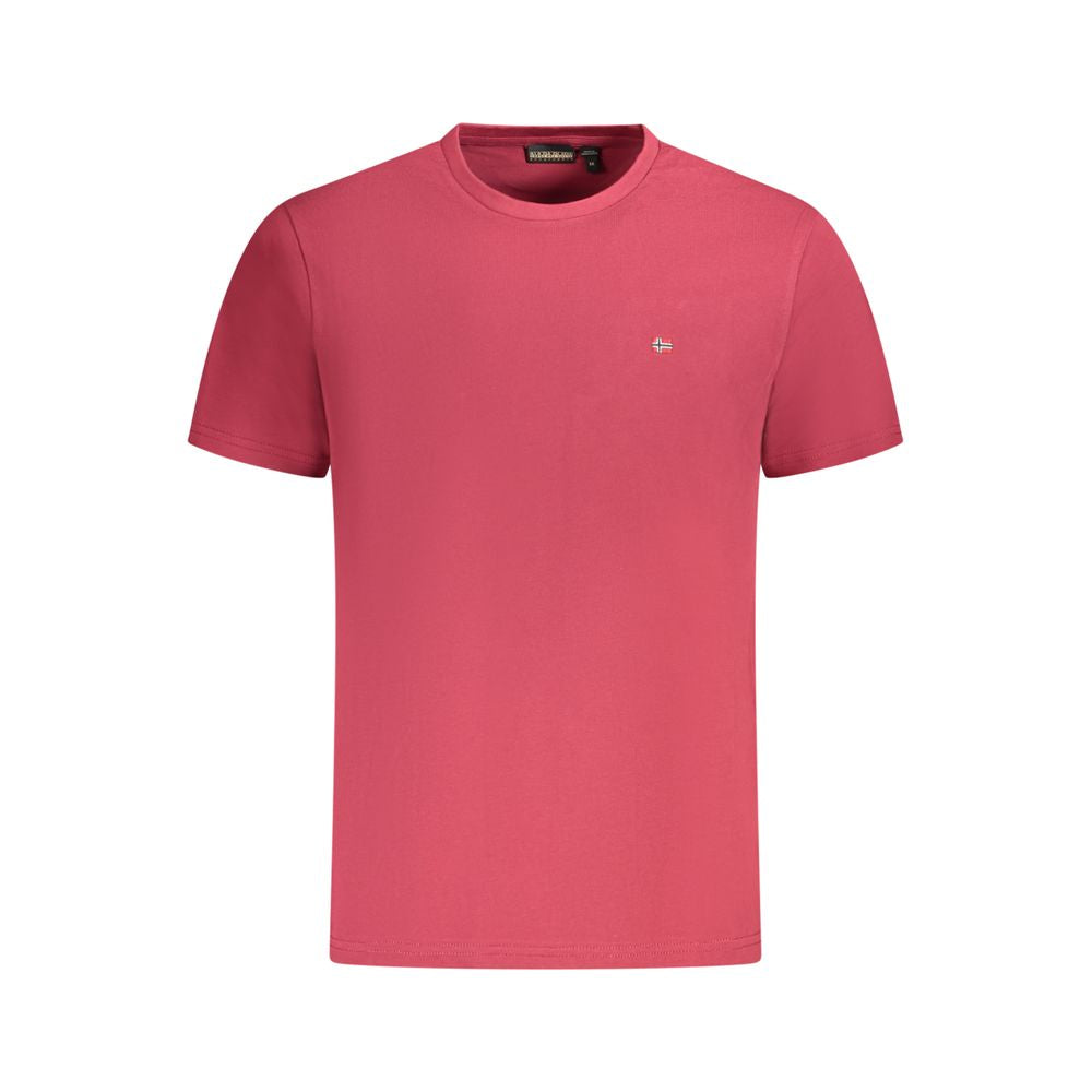 Rotes Baumwoll-Herren-T-Shirt