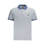 Polohemd für Herren aus blauer Baumwolle