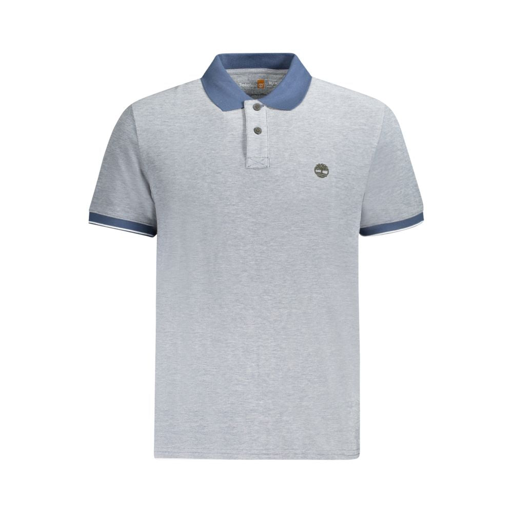 Polohemd für Herren aus blauer Baumwolle
