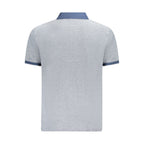 Polohemd für Herren aus blauer Baumwolle