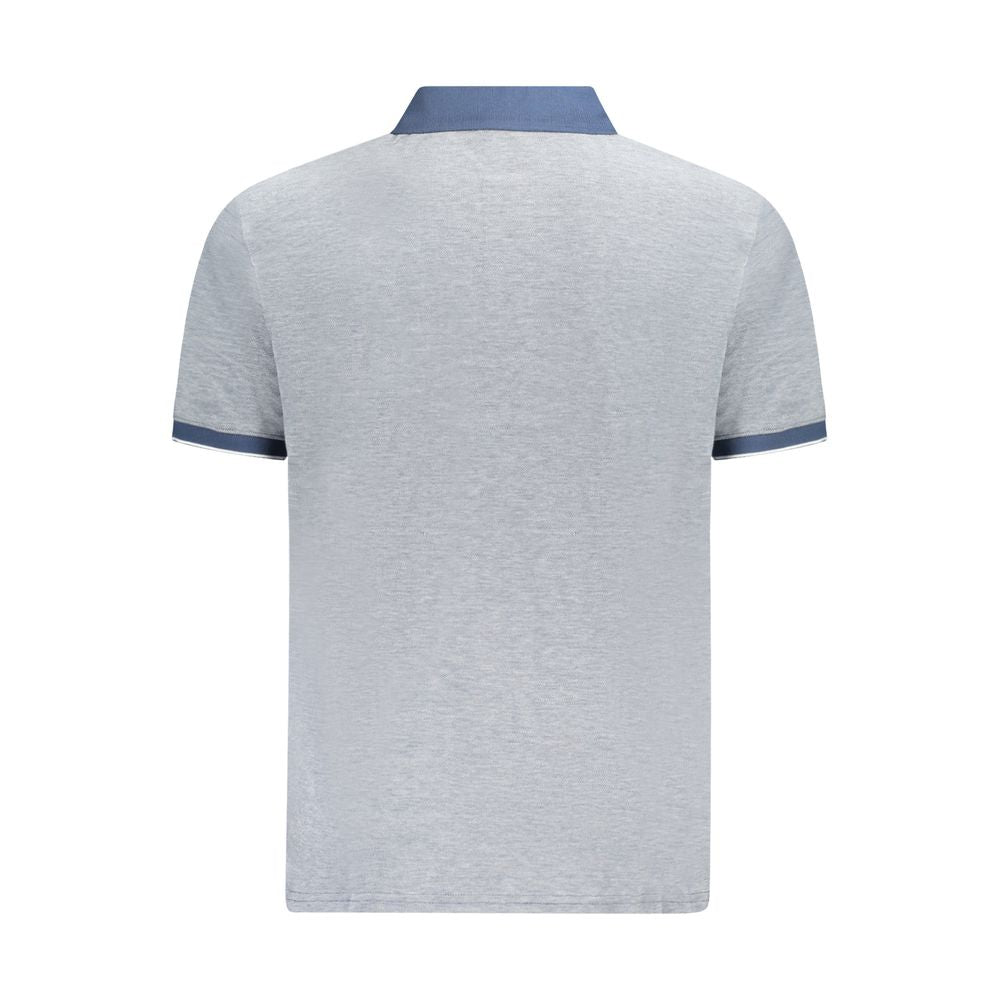 Polohemd für Herren aus blauer Baumwolle