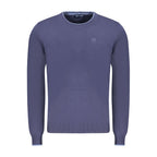Blue Cotton Men's Sweater
