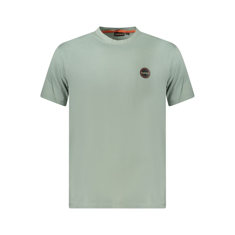 Grünes Baumwoll-Herren-T-Shirt