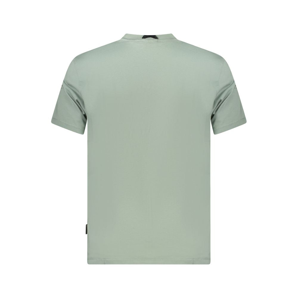 Grünes Baumwoll-Herren-T-Shirt