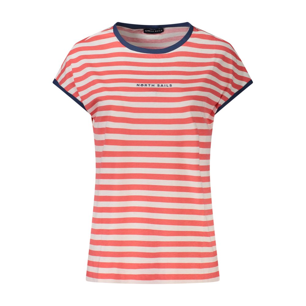 Rotes Damen-T-Shirt aus Baumwolle