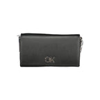 Black Polyester Women Shoulder Bag
