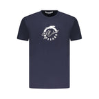Blu Cotton Men T-Shirt