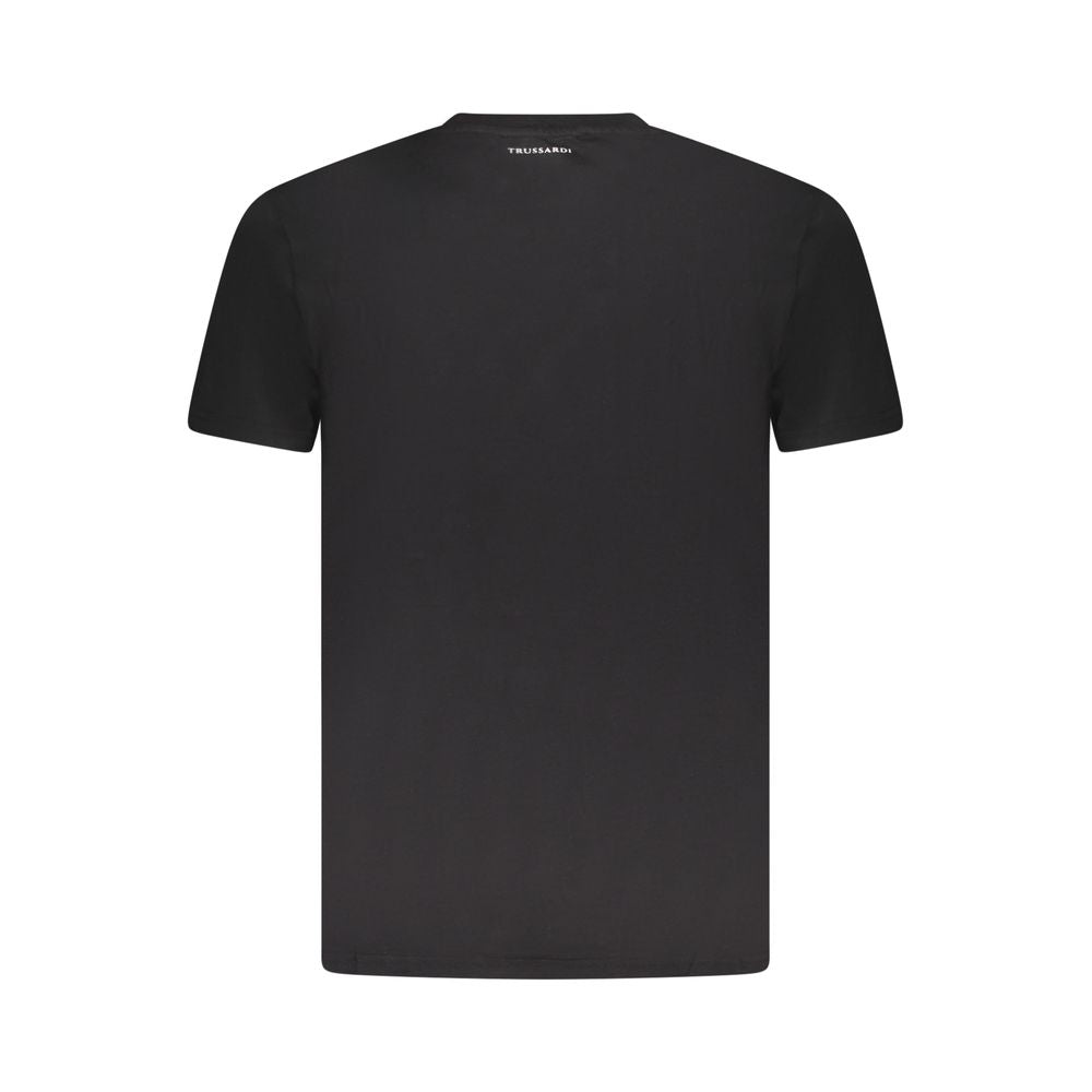 Black Cotton Men's T-Shirt