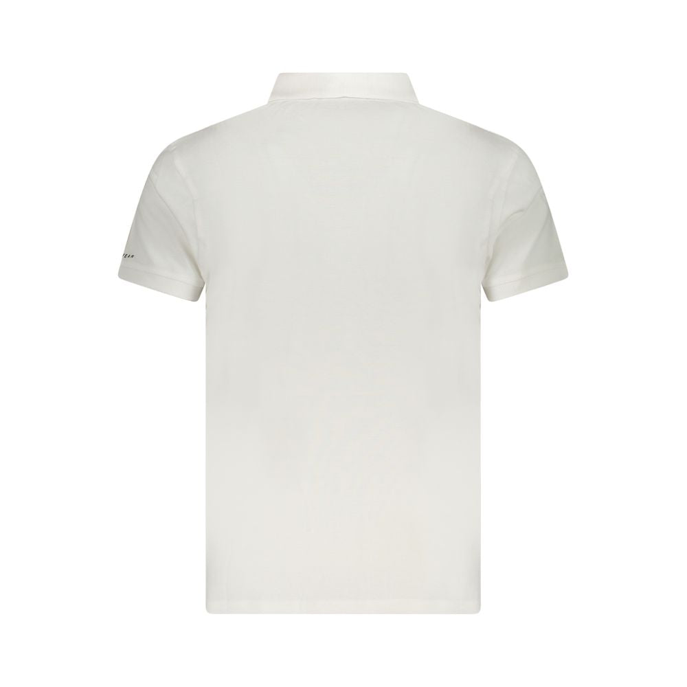 Weißes Herren-Poloshirt aus Baumwolle