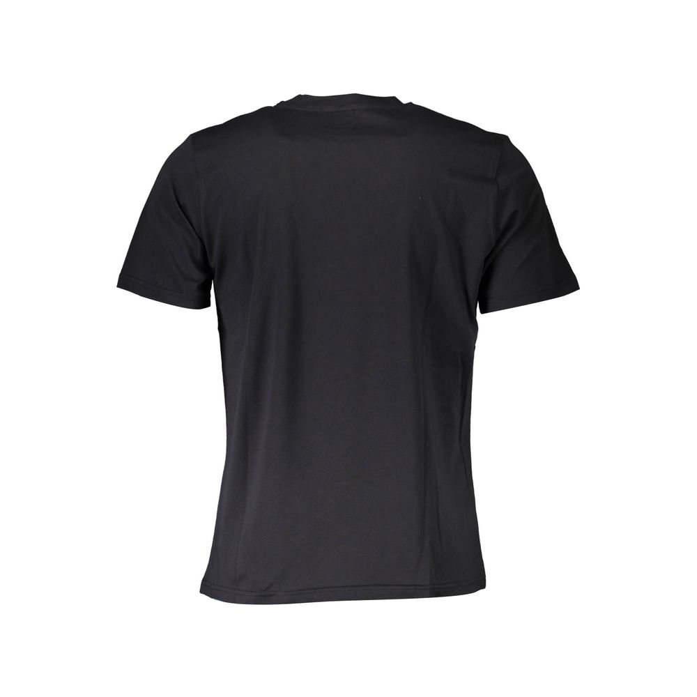 Schwarzes Baumwoll-Herren-T-Shirt