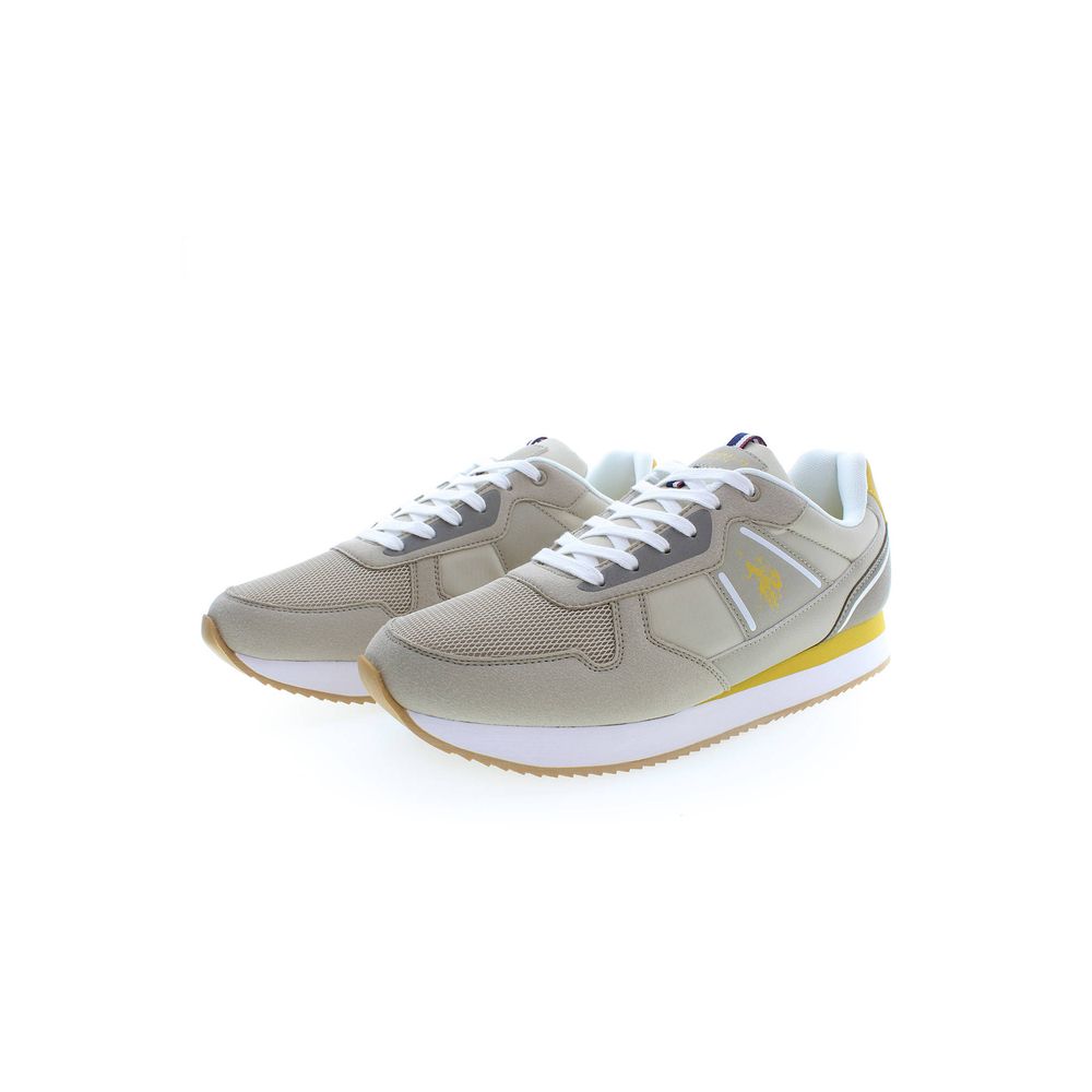 Beige Polyester-Sneaker für Herren