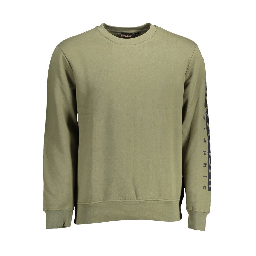 Grünes Baumwoll-Herren-Sweatshirt