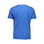 Blaues Herren-T-Shirt aus Baumwolle