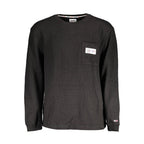 Black Cotton Men's Sweater