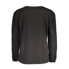 Black Cotton Men's Sweater