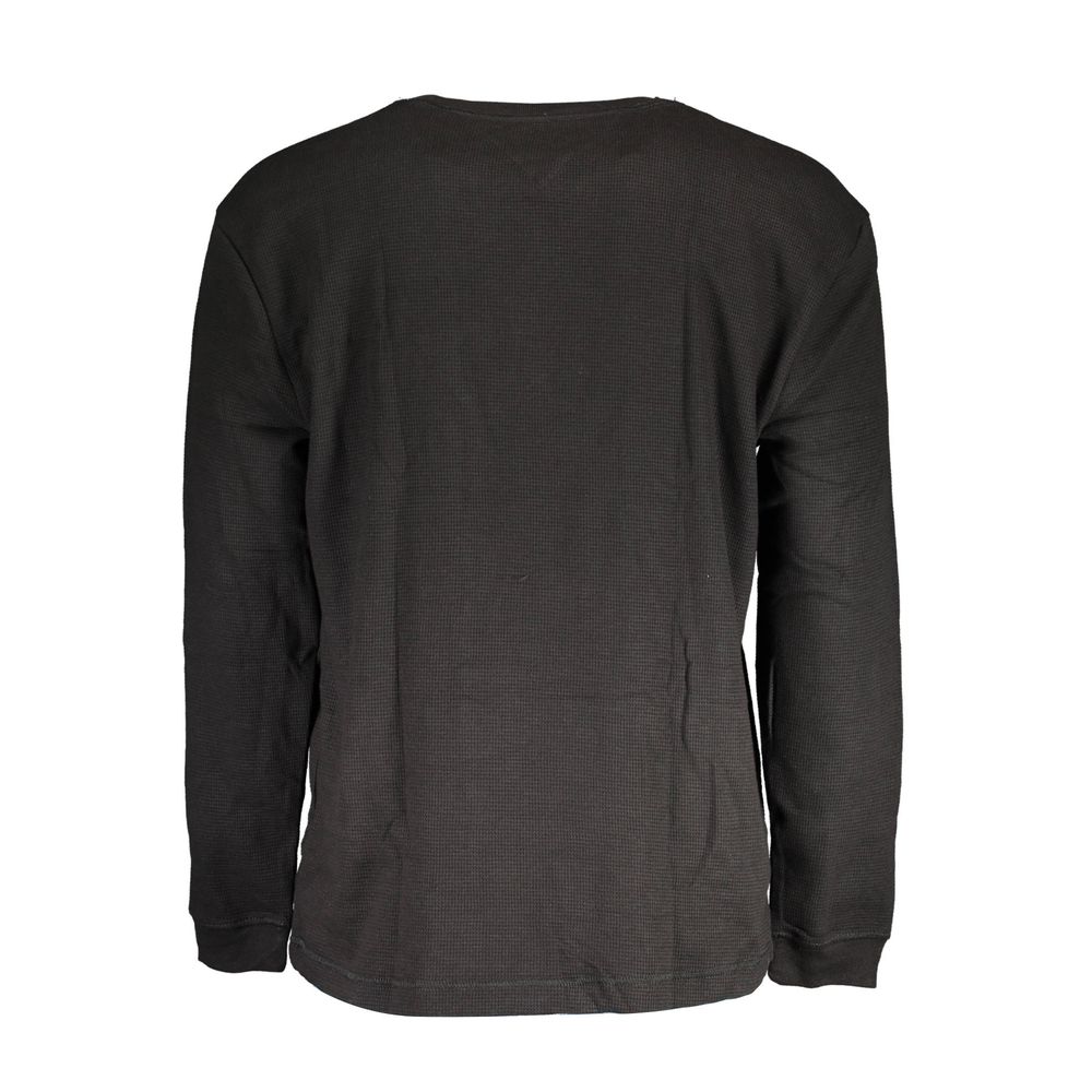 Black Cotton Men's Sweater