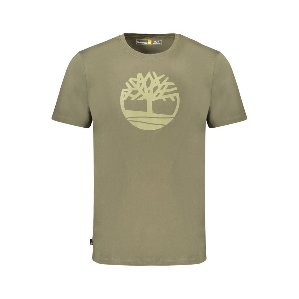 Grünes Baumwoll-Herren-T-Shirt