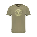 Grünes Baumwoll-Herren-T-Shirt